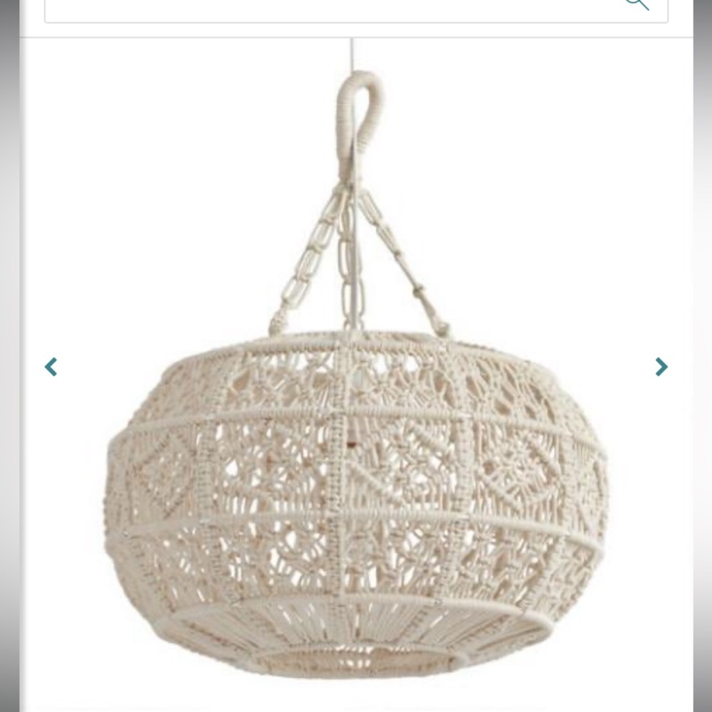 World Market Macrame Hanging pendant